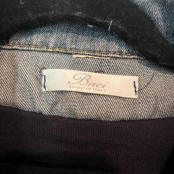 Baci Denim/black blazer jacket - Picture 5 of 5